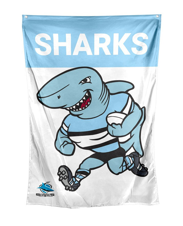 Cronulla Sharks Mascot Wall Flag