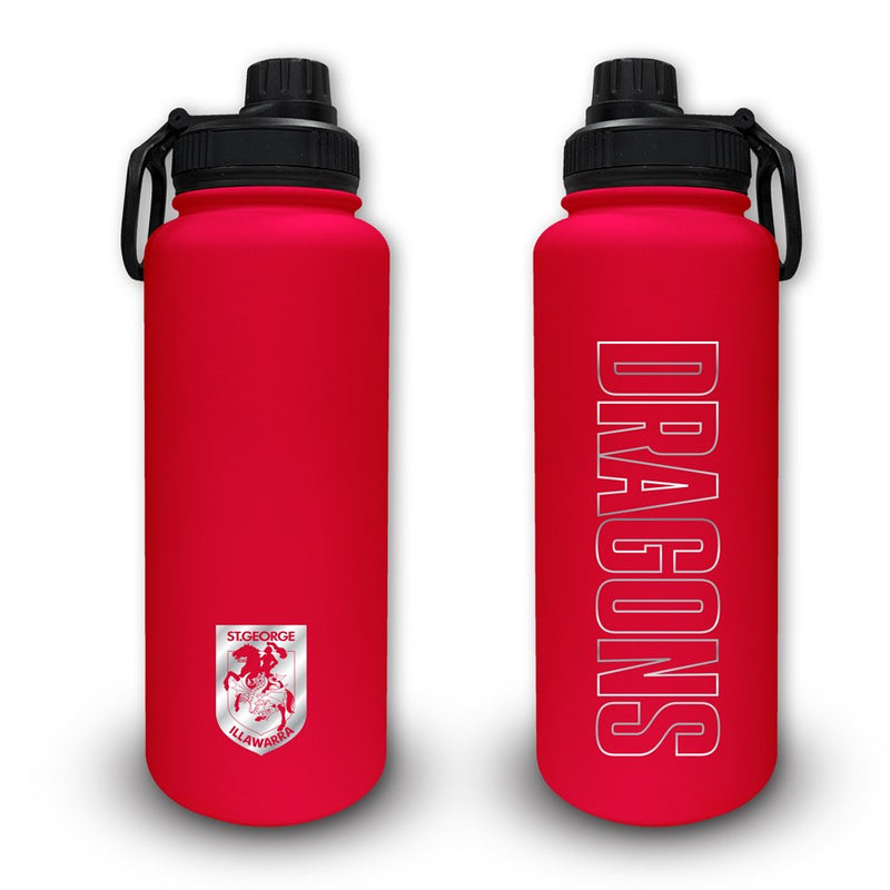 St George Illawarra Dragons Stainless Steel Drink Bottle