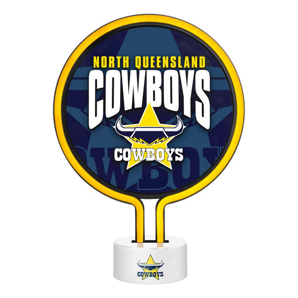 North QLD Cowboys Neon Light