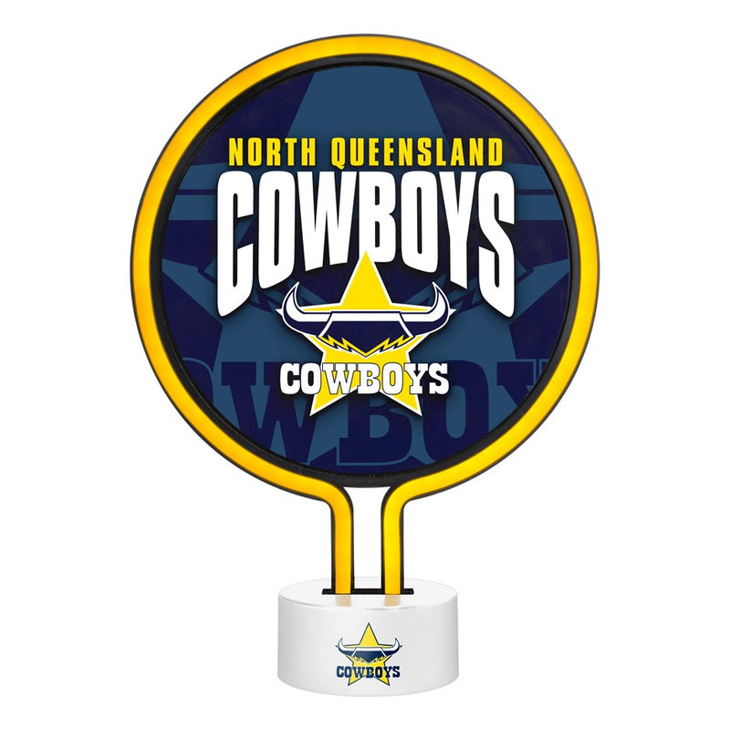 North QLD Cowboys Neon Light