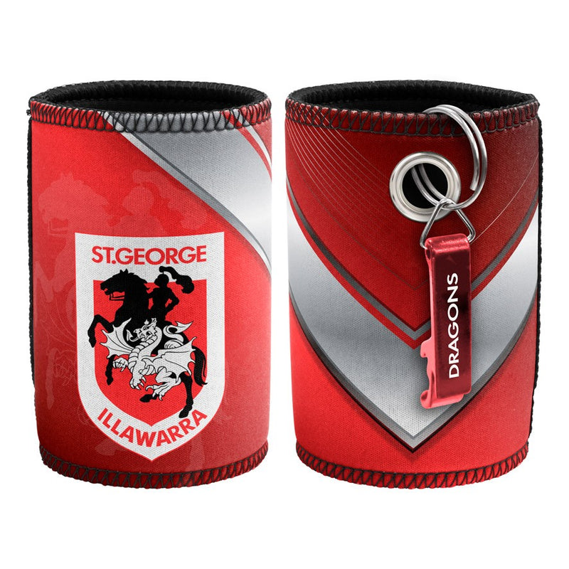 St George Illawarra Dragons Can Cooler with Bottle Opener