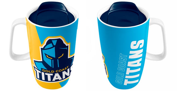 Gold Coast Titans Travel Mug with Handle
