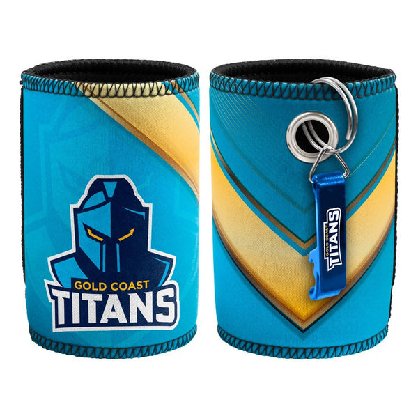 Gold Coast Titans Can Cooler with Bottle Opener