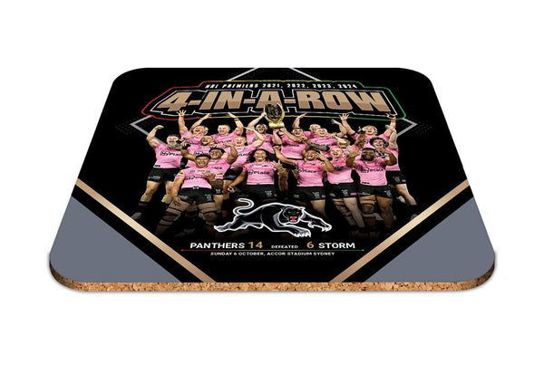 *PRE ORDER* 2024 Penrith Panthers PREMIERSHIP PHOTO Coaster 4PK