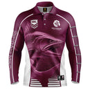 Manly Sea Eagles ADULTS Barracuda Fishing Shirt