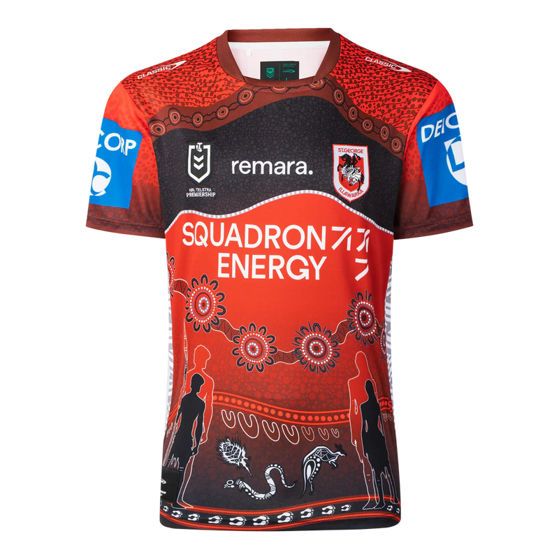 2025 St George Illawarra Dragons ADULTS Indigenous Jersey