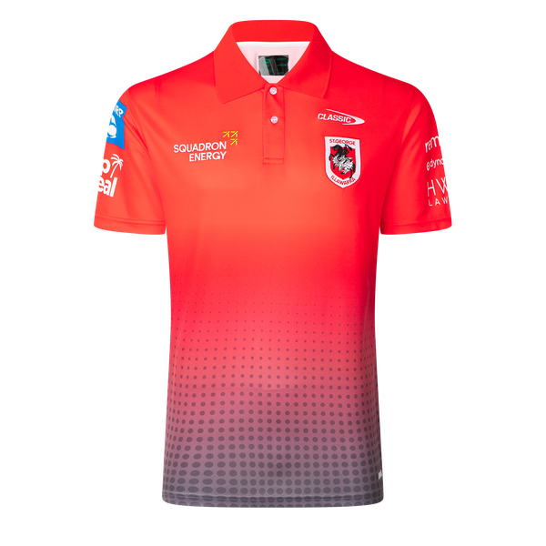 2025 St George Illawarra Dragons ADULTS Media Polo