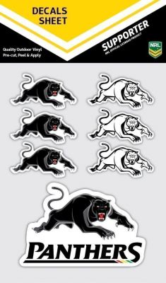 Penrith Panthers Decal Sticker Sheet