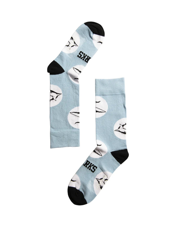 Cronulla Sharks ADULTS Logo Dots Socks