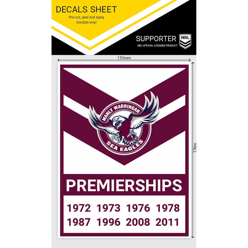 Manly Sea-Eagles Premiership Decal Sticker
