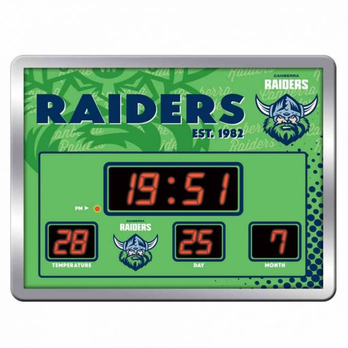 Canberra Raiders LED Score Board Clock