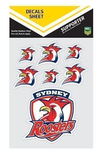 Sydney Roosters Decal Sticker Sheet