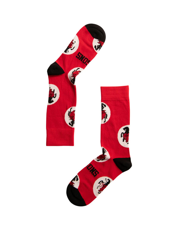 St George Illawarra Dragons ADULTS Logo Dots Socks