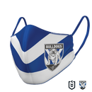 Canterbury Bulldogs Double Sided Face Mask with Adjustable Earstraps