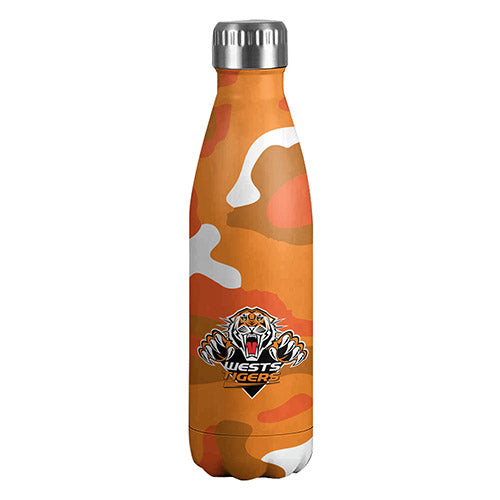 Wests Tigers Stainless Steel Wrap Bottle