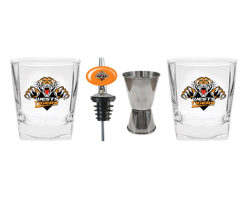 Wests Tigers S-2 Glass Jigger and Pourer