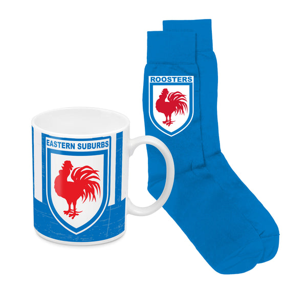 Sydney Roosters Heritage Mug And Sock Pack