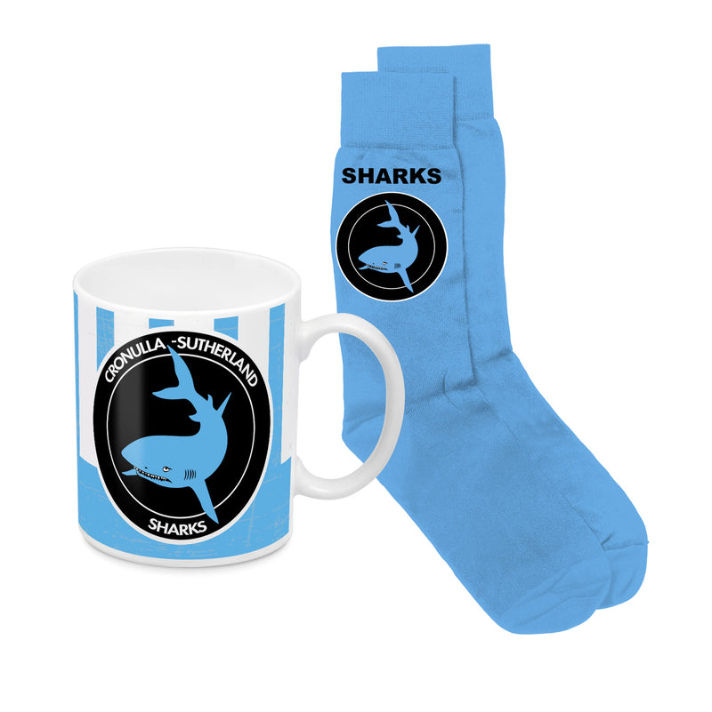 Cronulla Sharks Heritage Mug And Sock Pack