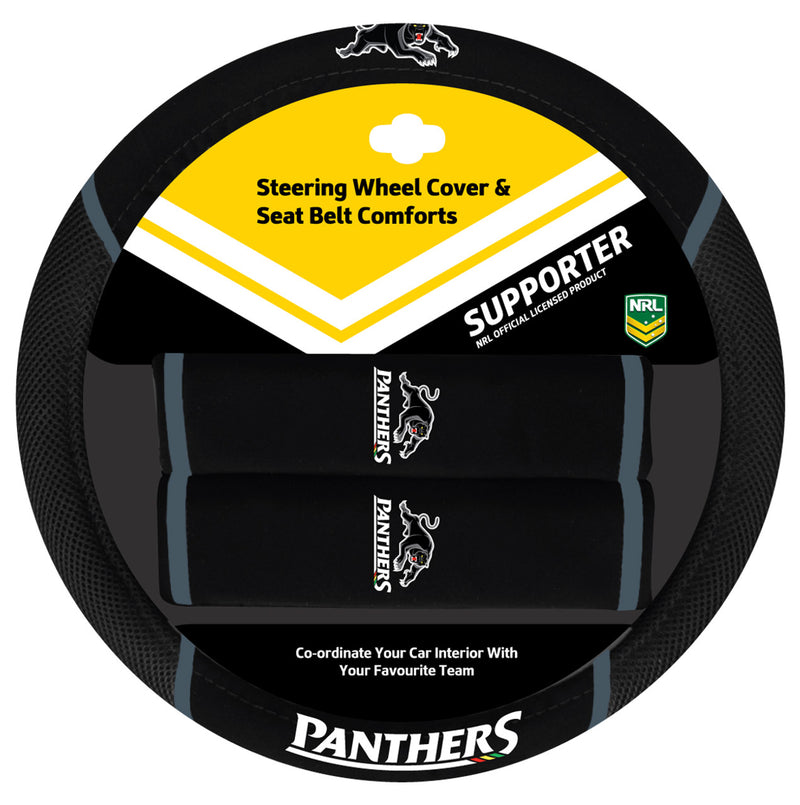 Penrith Panthers Steering Wheel Cover Set