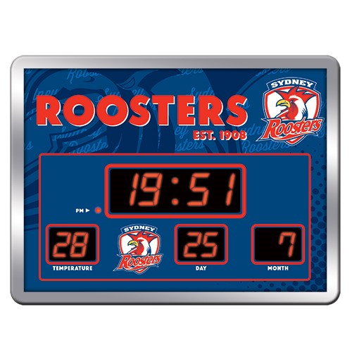 Sydney Roosters LED Score Board Clock
