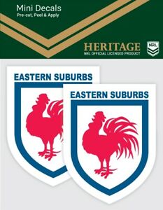 Eastern Suburbs 2 Pack Mini Heritage Decal Stickers