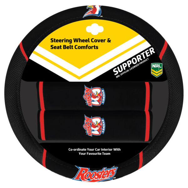 Sydney Roosters Steering Wheel Cover Set
