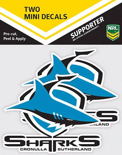 Cronulla Sharks Mini Decal Stickers