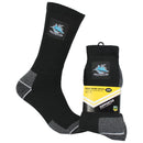 Cronulla Sharks Work Socks (2 PACK)